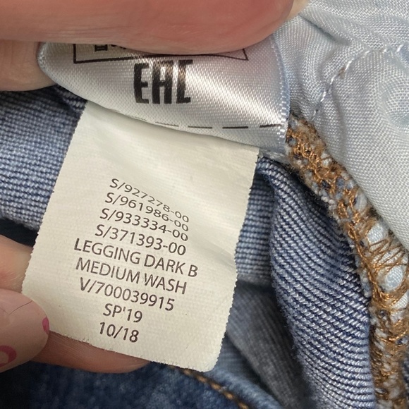 GAP Denim Legging Jeans Blue Dark Medium Wash Size 30 Short - Picture 8 of 11